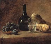 Jean Baptiste Simeon Chardin Still Life with Plums Sweden oil painting artist